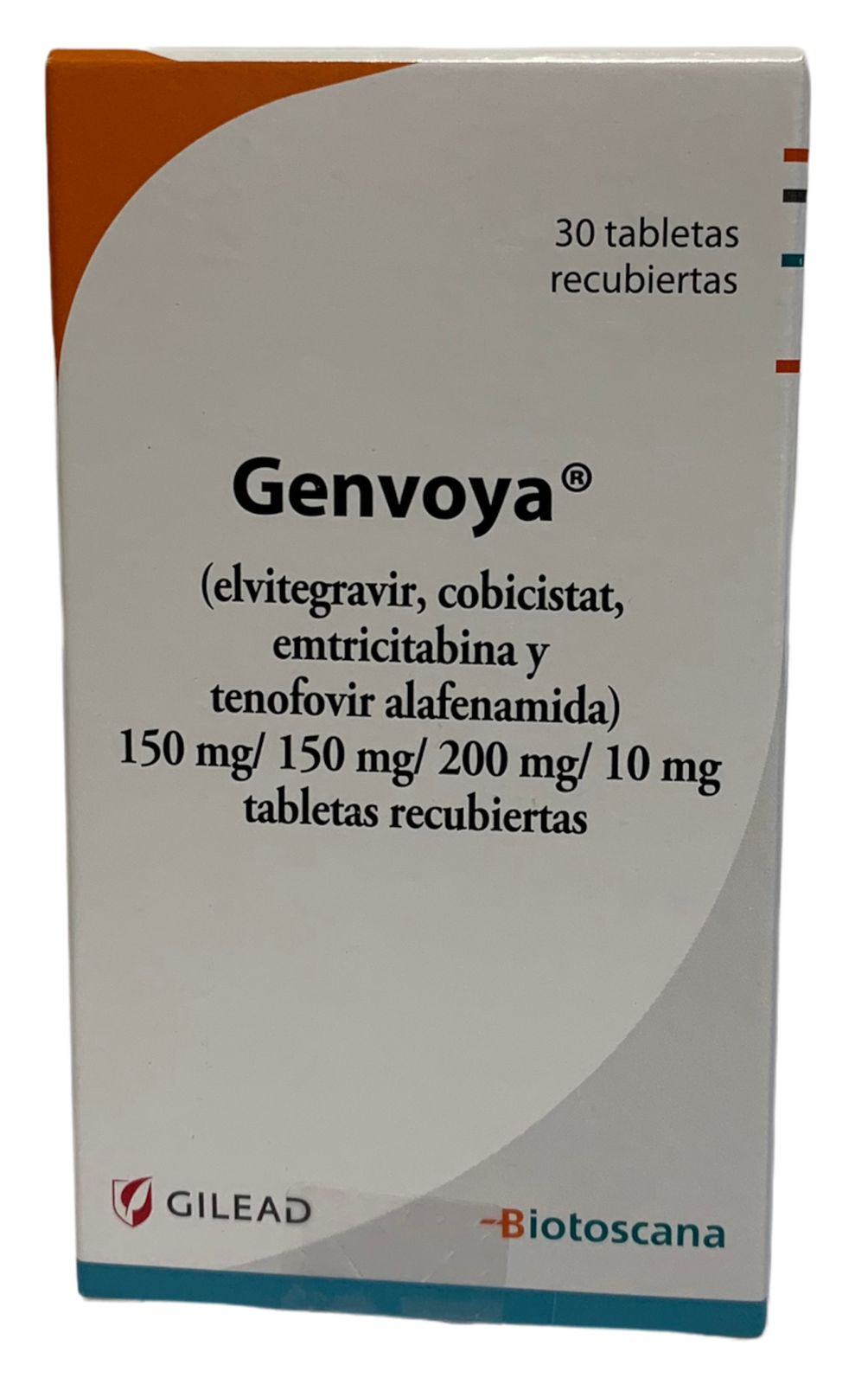 TENOFOVIR ALAFENAMIDA 10MG + EVITEGRAVIR 150MG -COMBICISTAT 150MG + EMTRICITABINA 200MG